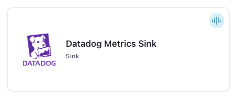 Datadog Metrics Sink Connector Card