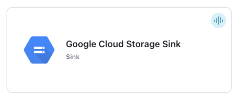 Google Cloud Storage Sink Connector Card