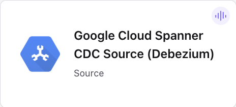 Google Cloud Spanner CDC Source Connector Card