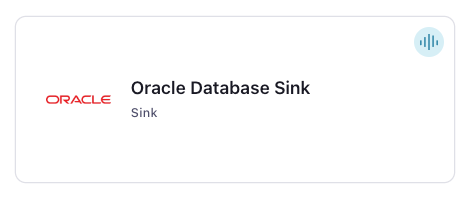 Oracle Database Sink Connector Card