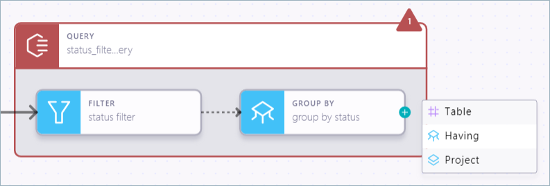 Stream Designer and GROUP BY context menu in Confluent Cloud Console
