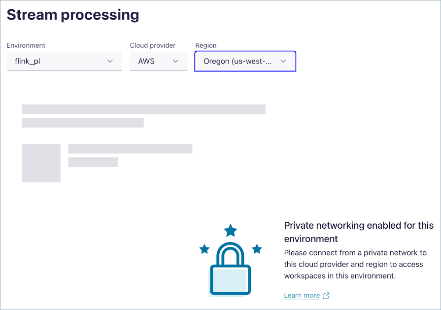 Private networking error when not connecting from a machine in the VPC