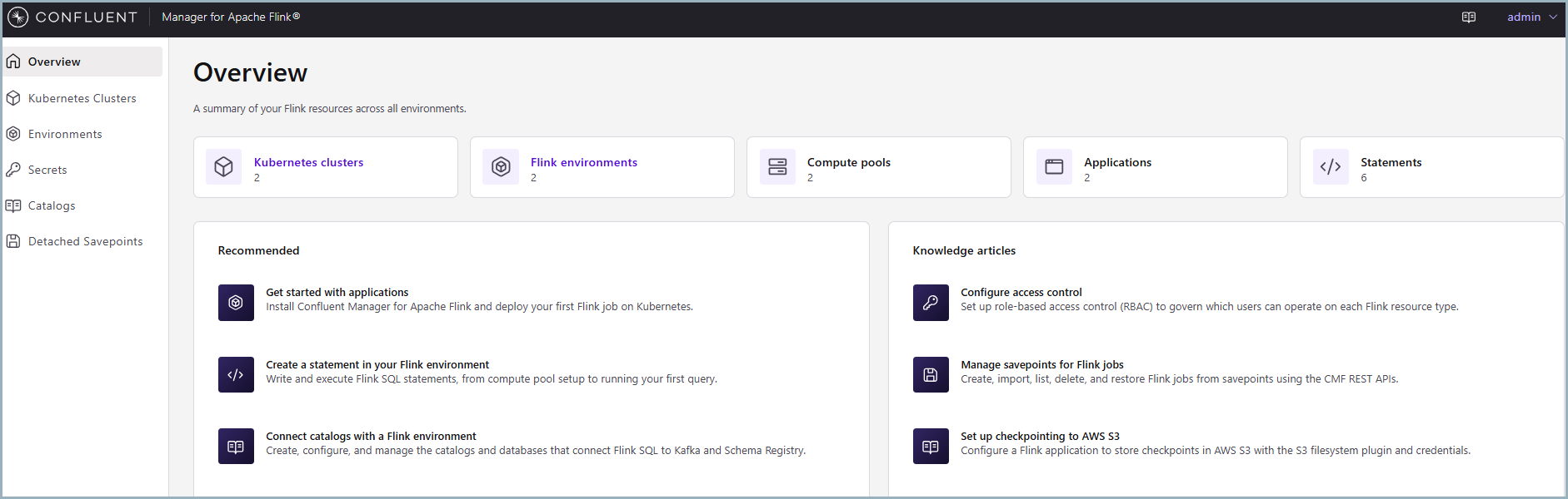 CMF UI home page