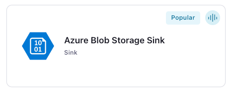 Azure Blob Storage Sink Connector Card