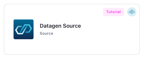 Datagen Source Connector Card