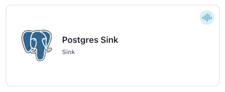 PostgreSQL Sink Connector Card