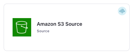 Amazon S3 Source connector card