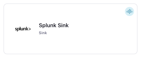 Splunk Sink Connector Card