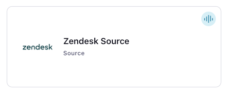 Zendesk Source Connector Card
