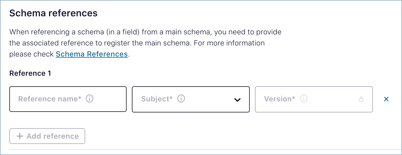 Add a schema reference